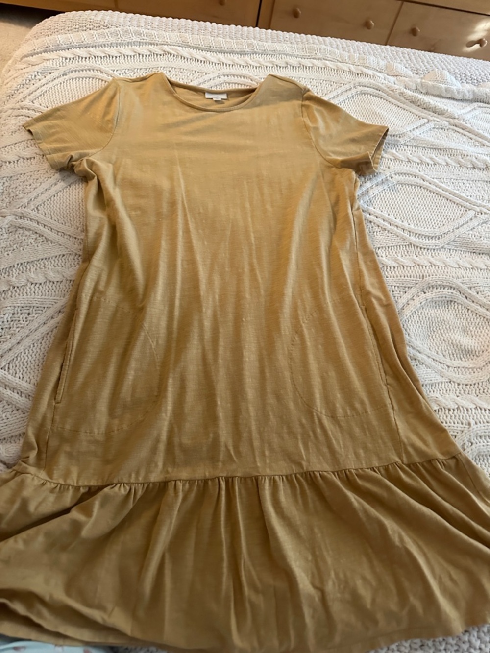 J. Jill Mustard Yellow Midi Dress